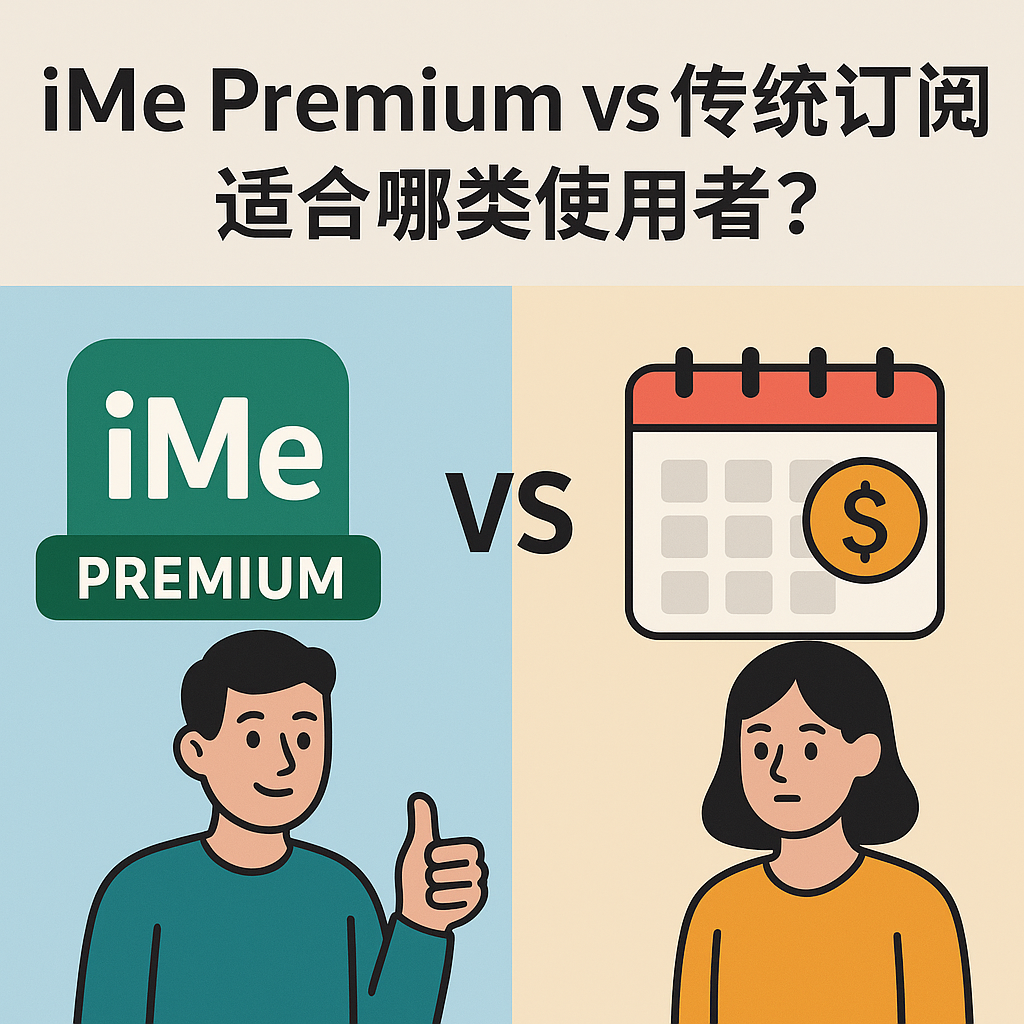 iMe Premium vs 傳統訂閱：適合哪類使用者？